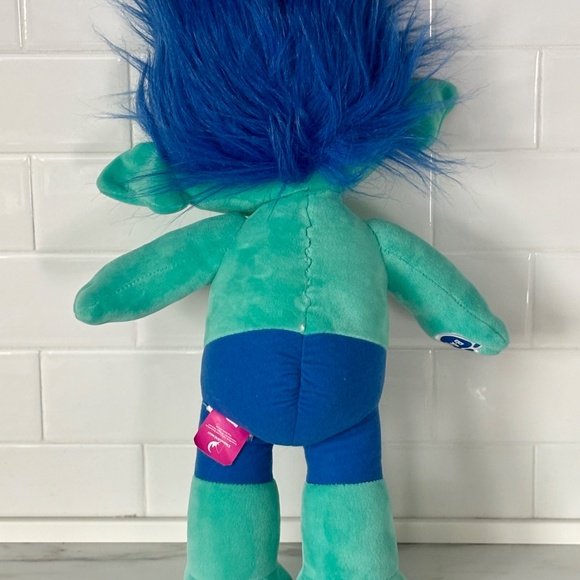 Dreamworks TROLLS Build A Bear BAB 23" BRANCH Blue Happy Smiling PLUSH 2016 - Picture 9 of 14